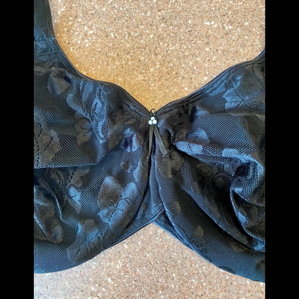 Warcoal black underwire bra 34DDD